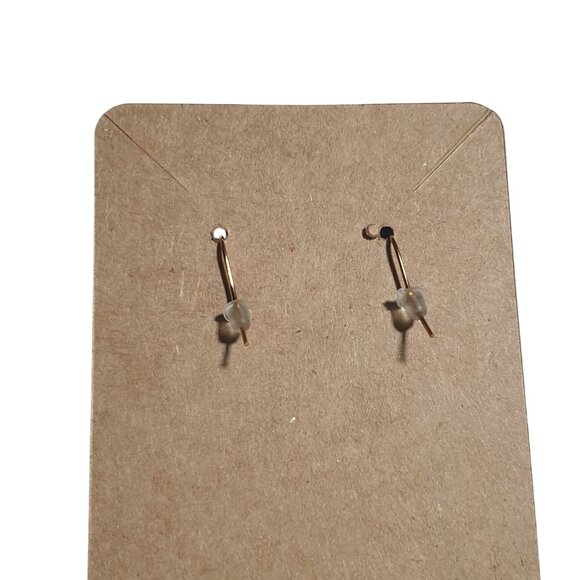 Bohemian Inspired Gold Hook Earrings Multicolor Acrylic Gem Women Lightweight - Picture 4 of 4